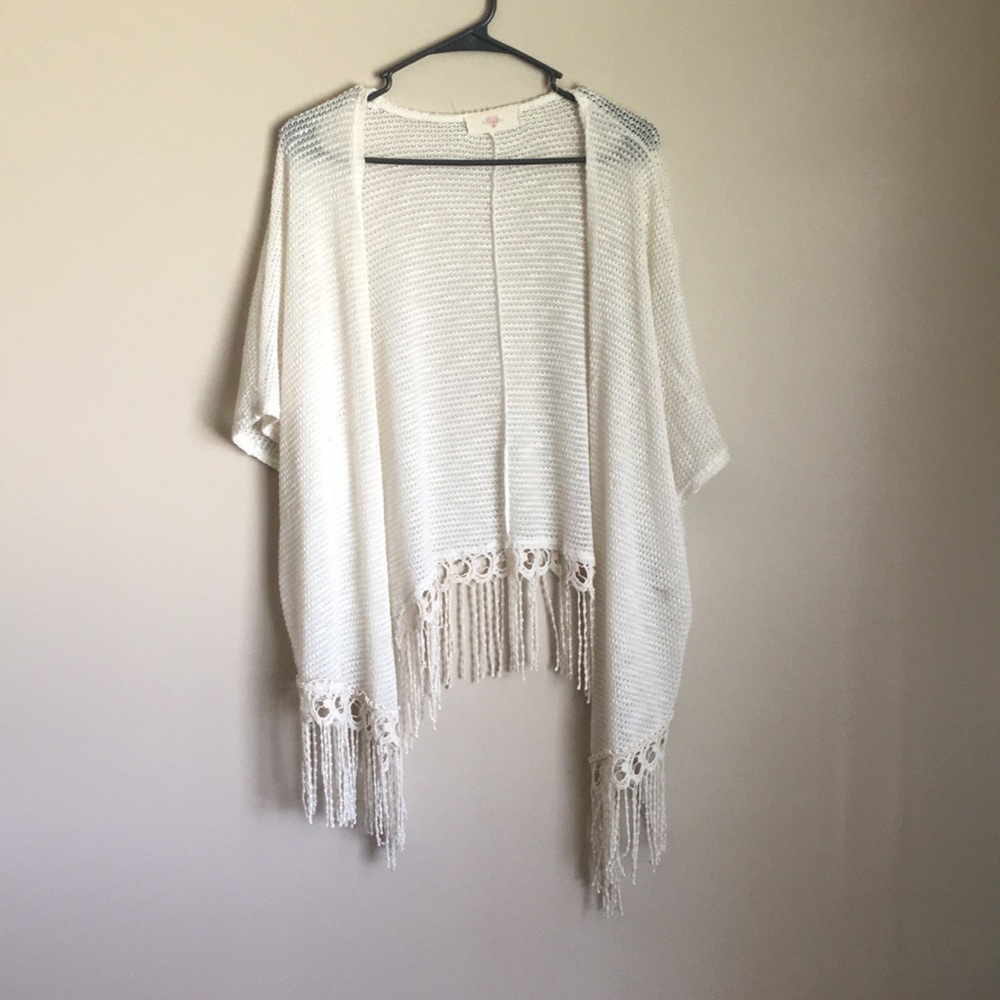 Cream Boho Cardigan